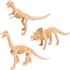 UPINS 30 Pack Dinosaur Fossil Skeletons, 3.7 Inch Assorted Dinosaur Skeleton Toy Figures for Science Play Dino Party