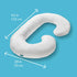 Talbot's Dr. Mom's Pregnancy Pillow - Stay Cool C-Shaped Pillow for Pregnant Women