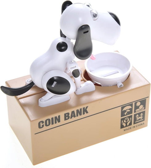PowerTRC Dog Coin Bank, Cute Money Bank for Kids, Fun Savings Piggy Bank Gift for Boys and Girls, Adults