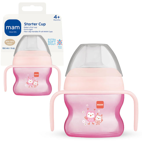 MAM Starter Cup (1 Count), Sippy Cup, Drinking Cup With Extra-Soft Spill-Free