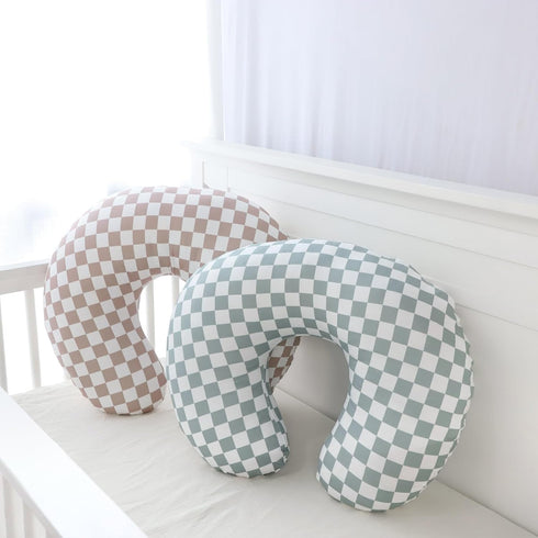 2 Pack DILIMI Nursing Pillow Cover, Stretchy Removable Case for Breastfeeding Pillows, Ultra Soft Comfortable Slipcover