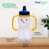 7oz 4+ (2pack) TalkTools Honey Bear Straw Cup with Handle, Soft Straw Trainer for Babies & Toddlers Months Easy-Grip