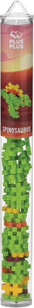 PLUS PLUS Spinosaurus Dinosaur, 70 Piece Construction Building STEM/STEAM Toy, Mini Maker Tube