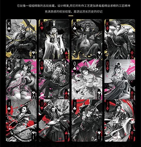 Three Kingdoms Playing Cards, Novelty Poker Game Deck of Cards for Parties