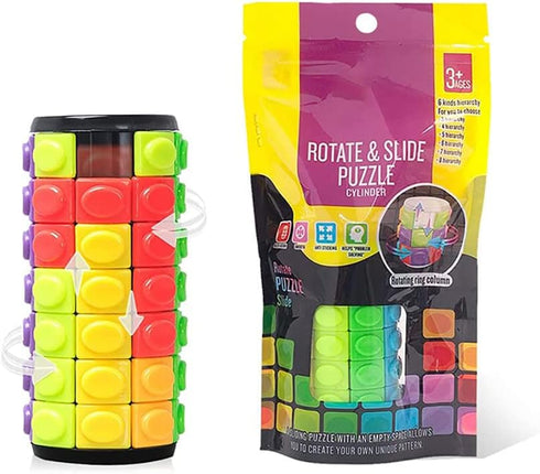 Magic 3D Puzzle Cube, Rainbow Fidget Toys, Educational Games for Kids and Adults