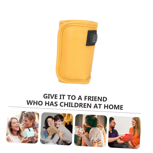 Portable USB Bottle Warmer with Temperature Modes Travel Milk Bottle Heating Sleeve for Intelligent Heat Preservation