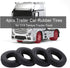 GoolRC 4pcs Trailer Car Rubber Tires for 1/14 Tamiya Tractor Truck RC Climber Trailer
