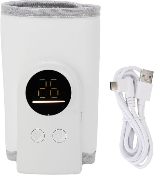 Matybobe Portable Bottle Warmer Baby USB Powered Fast Heating Universal for Travel (A)