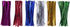 200 Clear Treat Favor Bags, 3X11 with Twist Ties, 6 Mix Colors - 1.4mils Thickness OPP Plastic Bags