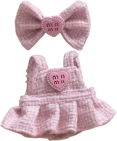 Xinbalove 17cm Set 2 Set 6.7inch 1st/2nd/3rd Doll Clothes (No Doll), Pieces Dress Outfit for Suit, Luxury Chic Hat