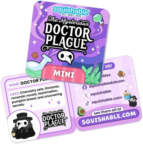 Squishable 11 - Mini Woodland Plague Doctor - The Mysterious Doctor Plague Collection - in - Soft Toy Collectible