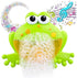 Frog Bubble Maker for Bath, Foam Blower Bubbling Machine, Musical Bathtub Toy for Kids