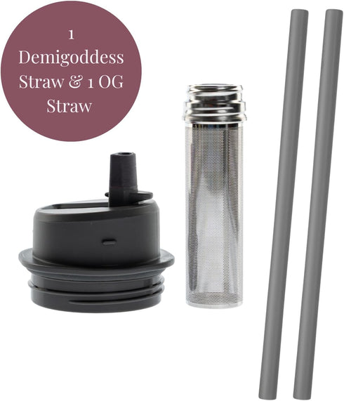Ceres CHILL Straw Lid with Infuser - Converts OG or Demigoddess Portable Breast Milk Chiller into a Double Wall