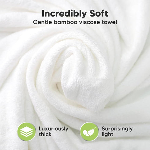 Set Baby Hooded Towel and Washcloth - Perfect for Newborns