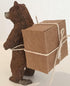 Gemini&Genius Large Brown Bear Toy for Kids, Lifelike Grizzly Safari Animal Figurine, Wildlife Action Figure