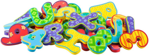 Set 36 3+ Nuby Floating Bath Tub Alphabet and Numbers - Soft Foam Waterproof Letters and Numbers - Pieces - Educational