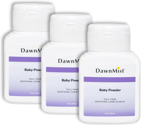 Dukal BP14 Dawn Mist Baby Powder, Cornstarch, 14 oz., Case of 24