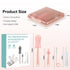 6 1 Set in Baby Bottle Cleaner with Drying Rack,Silicone Baby Bottle Brush,Straw Brush,Nipple Brush,Soap Dispenser