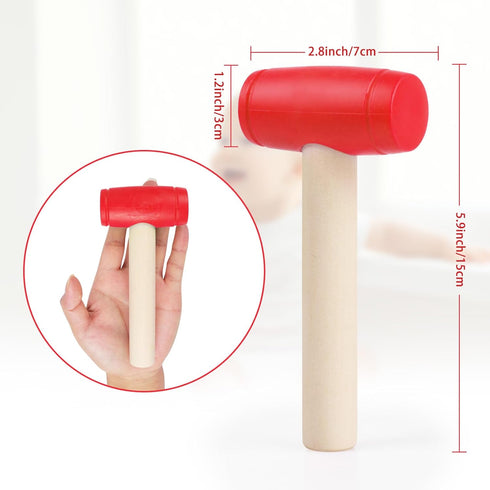 1Pcs Hammer Hammers Hammer Hammers Toy Simulation Wooden Plastic Toddler SmallPortable Kids Maintenance Tools Toys