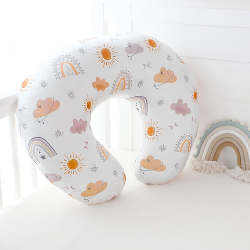 Boho Rainbow Nursing Pillow Cover for Ultimate Comfort