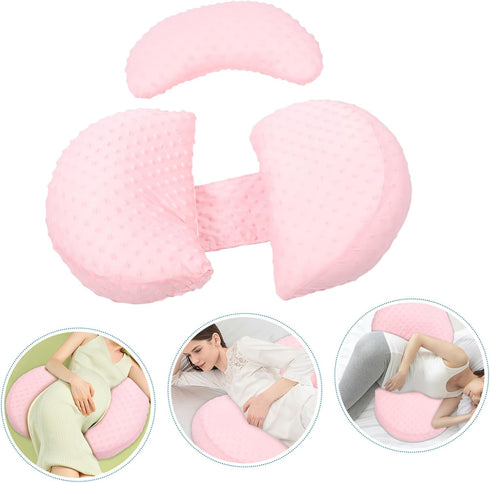 MERRYHAPY Multi-Functional Cooling Pregnancy Pillow Ergonomic Waist and Belly Support Cushion for Reducing Discomfort