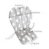 Twoworld High Chair Cushion, Large Thickening Baby High Chair Seat Cushion Mat Pad Cover for All Baby Dining Chairs