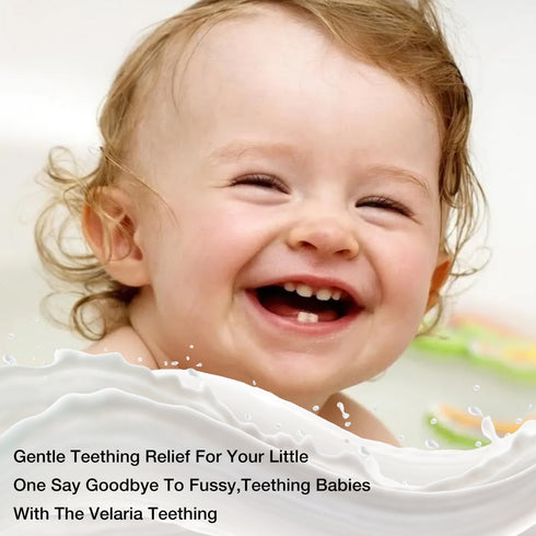 Obvira Mamas Teething Roller with Chamomile & Rose Oil - Gentle Massage Applicator for Infant Teething Relief