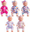 5 Sets Baby Doll Accessories, 10 PCs Baby Doll Clothes and Headbands for 15 Inch to 18 Inch Dolls