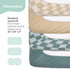 4-Pack 100% The Peanutshell Baby Organic Bassinet Sheets for Boy or Girl - Ultra Soft & Rectangle Unisex Baby Sheet