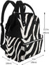 HCBPWVQA Backpack Daypacks Backpack Mommy Zebra Animal Diaper Bag with Changing Pad and Pacifier Holder, Multifunction