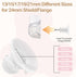 6PCS, 21mm 24mm, Flange Inserts for Flange/Shield of Most Pumps,Flange Sizing Kit Silicone Flange Insert