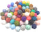 50pcs 14mm Silicone Polyhedron Pearl Beads for Keychain, Mom Necklace Making, DIY Craft Jewelry Accessory