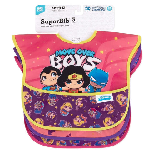 Bumkins Bibs for Girl or Boy, SuperBib Baby and Toddler, 6-24 Months, Essential for Eating and Feeding