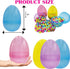 8 Inch (4 Pack) 8" 4Pack The Dreidel Company Massive Translucent Easter Eggs Colorful Bright Easter Eggs Perfect