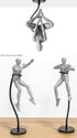 Zovelynta 6''-7'' 1/144 Action Figure Stand with Magnetic Base Stop Motion Rig with Adjustable Dual-Arm Clip