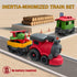 Baimiby Set 3-5, Set 3 4 5 6 Christmas Toy Train for Toddlers Small Train Toys Locomotive with Airplane Wagon Train