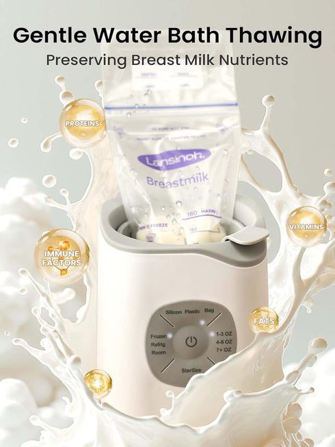 Grownsy Bottle Warmer, Baby Bottle Warmer Fast for Breastmilk & Formula, Accurate Temperature Control, Milk Warmer