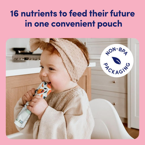 Cerebelly Baby Food Pouches – Organic Spinach Apple Sweet Potato (4 oz, Pack of 6) - Healthy Toddler Snacks