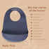 Silicone Bibs For Babies- BPA-Free Waterproof Bib With Pocket- Dishwasher Safe Feeding Bib With Food Catcher