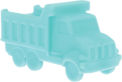 5-Pack 6+ Bulldozer, Nuby Vehicle Bath Toys - - Soft, Stackable Toddler Bath Toys - No-Hole Design for Easy Cleaning