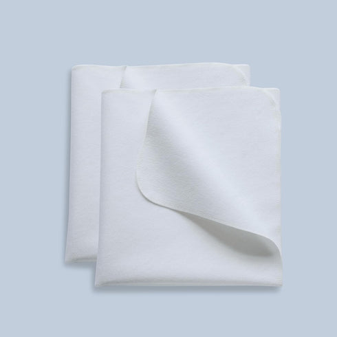 2 Pack Waterproof Crib Pad, 34" x 54", Reusable Incontinence Flannel Crib