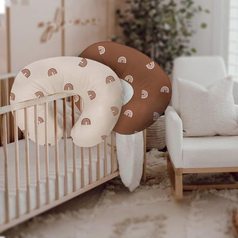 lethooly 2 PackNeutral 22.5in*18in Nursing Pillow Cover Breastfeeding Pillow Cover Fits Nursing Pillow for Baby Boy