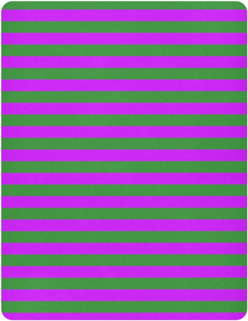 Pigsaly 27x39 Inch Crib Sheets Forest Green Purple Stripe Baby Sheet for Standard Crib Mattress Boys Girls Toddler Bed