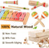 1-3,Percussion Set 3+ 1 2 3 Baby Musical Instruments for Girls-Montessori Wooden Toys for Toddlers Instruments