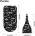 Baby Newborn Swaddle Blanket with Beanie Hat - Black and White Dinosaur Skeleton Pattern Sleep Sack for Infant Gifts