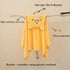 27.5"X55" 0-6 Boys(Sunset IIFaryMes Toddler Baby Bath Towel with Hood Ultra Absorbent Soft Bathrobe Blanket, Years