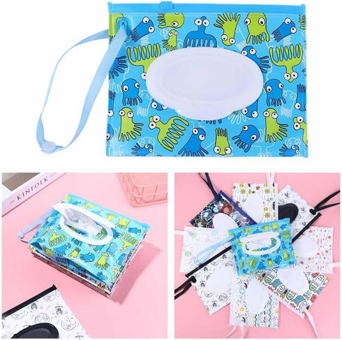 Generic Bag(1), AM17CD0814SUS Wet Wipes Dispenser Portable Wet Wipe Pouch Bag Reusable Travel Wet Wipes Container
