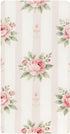 CZXW Pink Roses Stripes Crib Sheets Fitted 52" x 28" Natural Cotton Soft