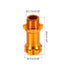 MECCANIXITY Wheel Hex Hub Adapter with Mount Cap Plug 17mm to 30mm Thicken Extension Conversion Wheel Hex Nut for 1/8 Remote Control Car Truck Tires (Golden)