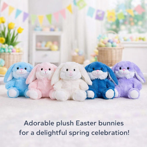 7 inch HollyHOME Easter Bunny Stuffed Animal Stuffed Bunny Plush Soft and Cuddly Stuffed Rabbit Easter Gift for Kids
